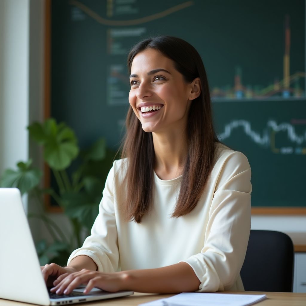 Profesora de educación financiera argentina